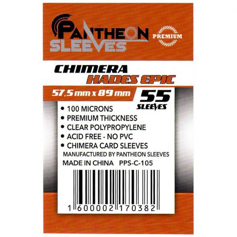 Протекторы Pantheon Sleeves Hades Epic Chimera премиум (55 шт., 57.5x89 мм) 